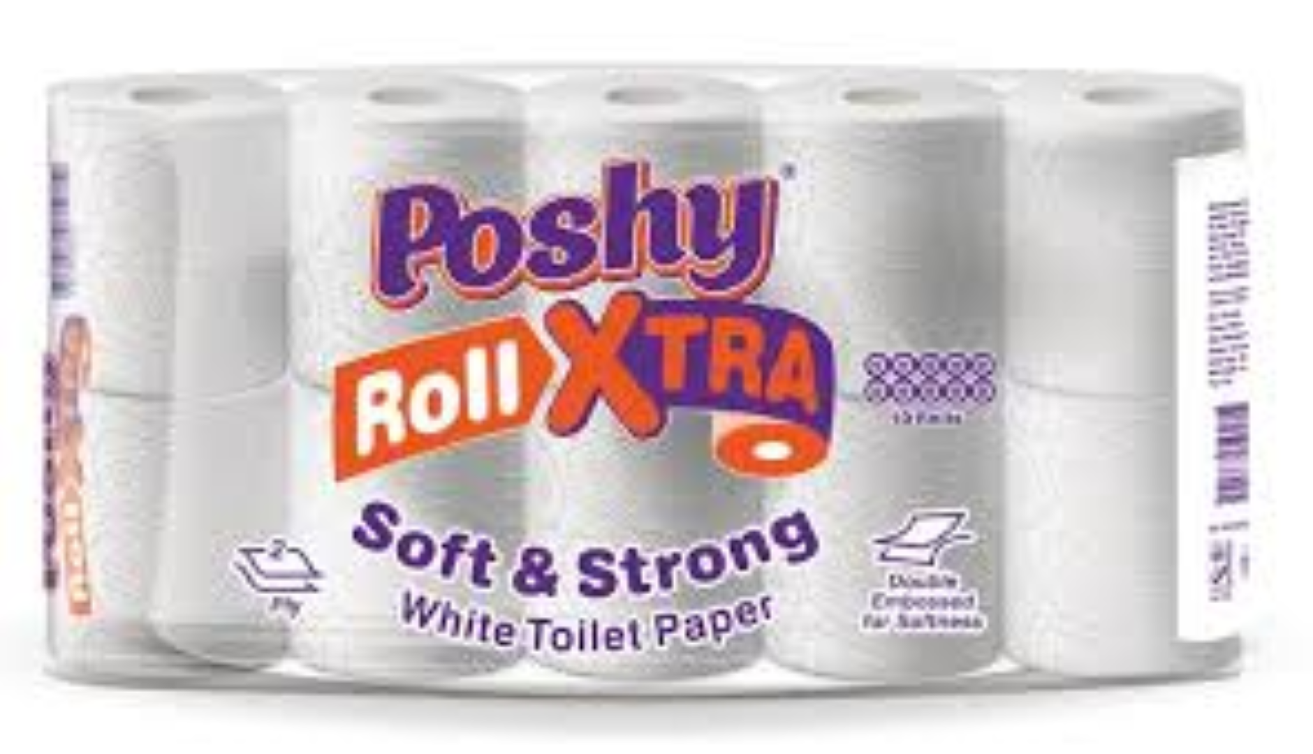 POSHY ROLL XTRA 10X4 UNWRAPPED COLORED